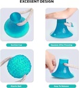 SMART DOG Suction Cup Tug of War Dog Toy, Self-Playing Dog Tug Toy, Dog Pull Toy with Chew Rubber Ball