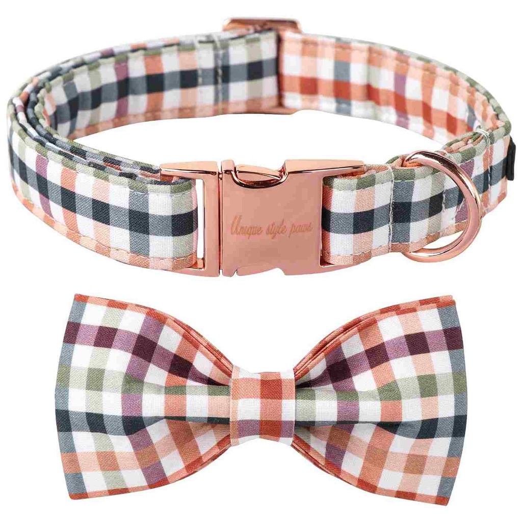 Nylon plaid pinning point bow