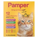 PAMPER FRESH CUTS COUNTRY FAVOURITES 85G (12 Pieces)