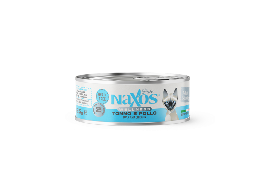 NAXOS Wellness Cat Sterilight Pate Tuna & Chicken 85 GR