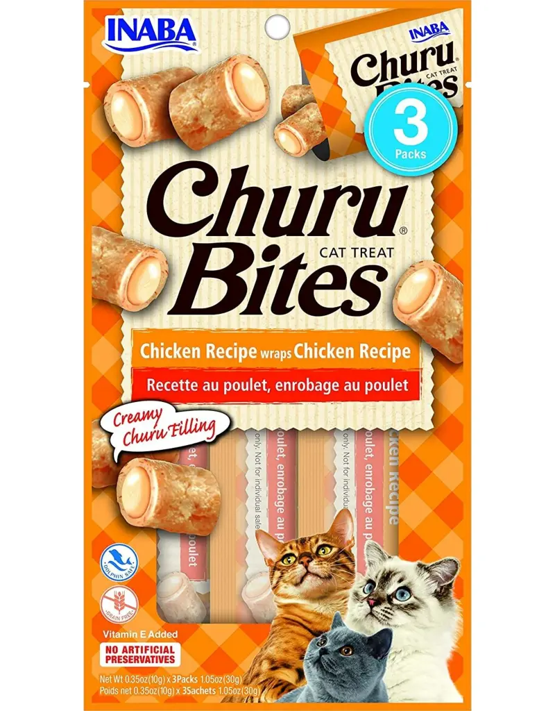 INABA CAT CHURU BITES (CHICKEN RECIPE WRAPS)