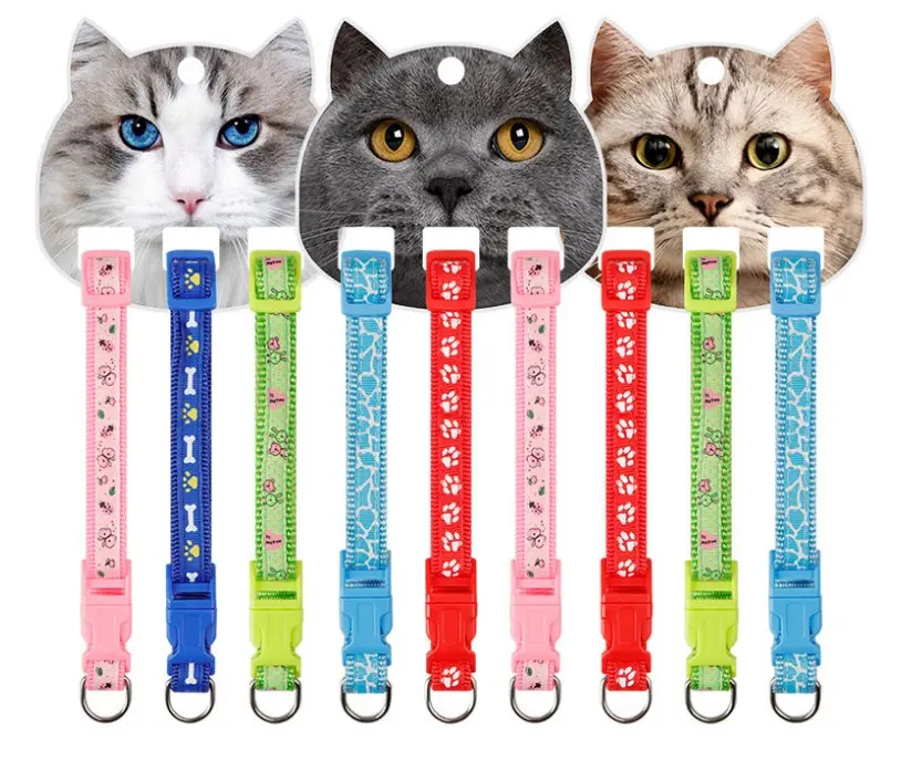 TAOTAOPETS GROUP CAT NYLON COLLARS MIXED 