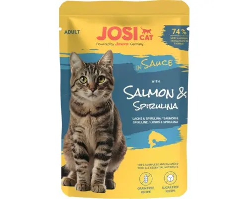 JOSICAT SALMON IN SAUCE 85 GR