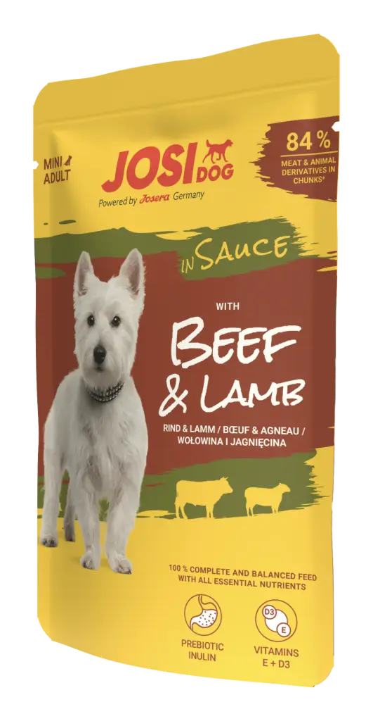 JOSIDOG BEEF&LAMB IN SAUCE 100GR
