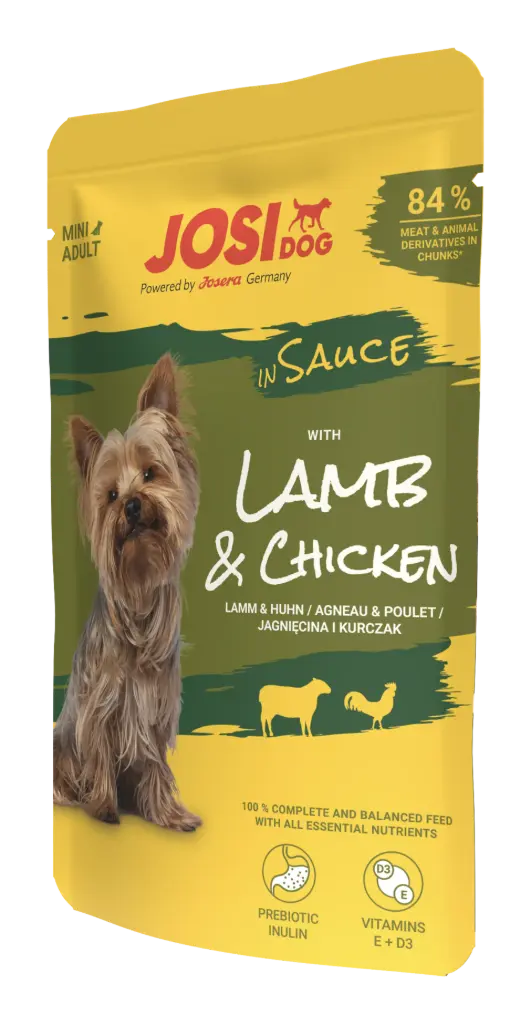 JOSIDOG LAMB&CHICKEN IN SAUCE 100GR