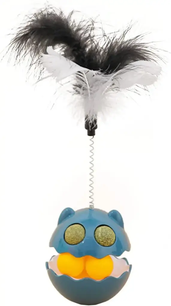 CAT TUMBLER FEATHER TEASING PLAYSET 26CM