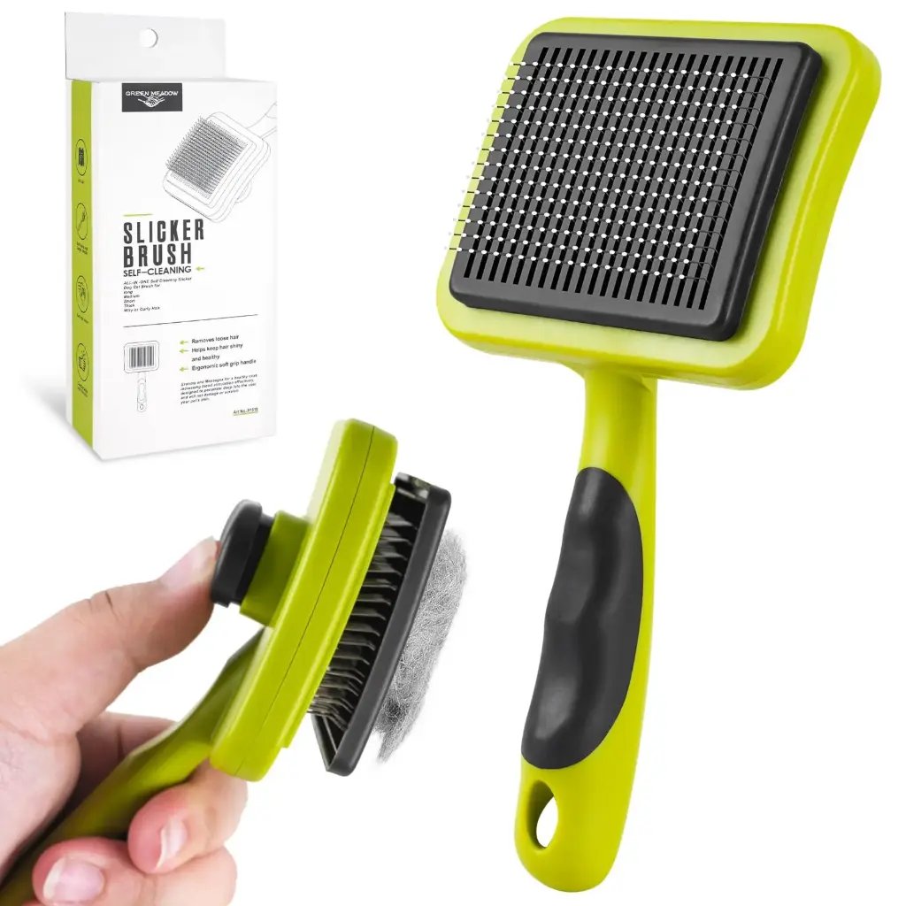 GREEN MEADOW SLICKER BRUSH 9CM (91518)
