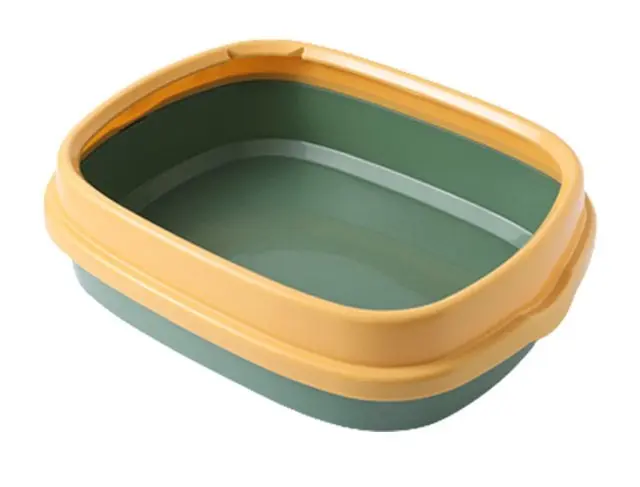 SEMI-ENCLOSED CAT LITTER BOX WITH SCOOP (46x38x13CM)