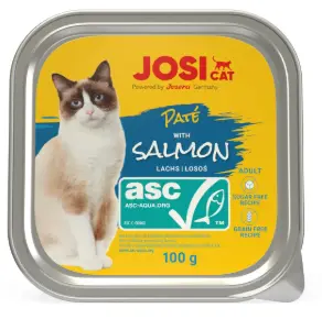 JOSICAT PATE WITH ASC SALMON 100GR