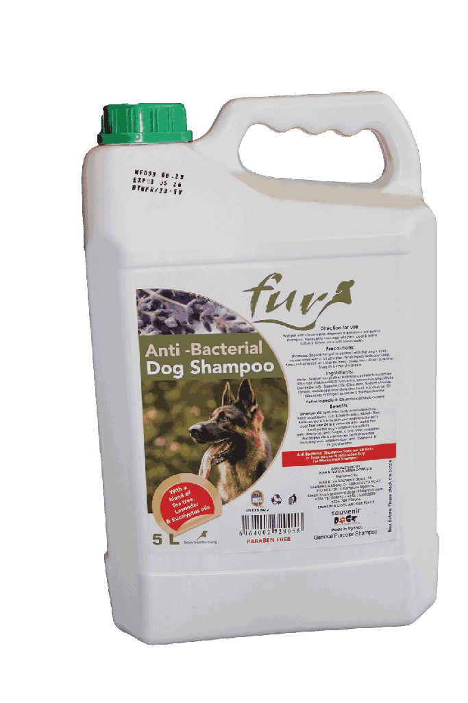 FUR Anti Bacterial DOG SHAMPOO 5 LTR