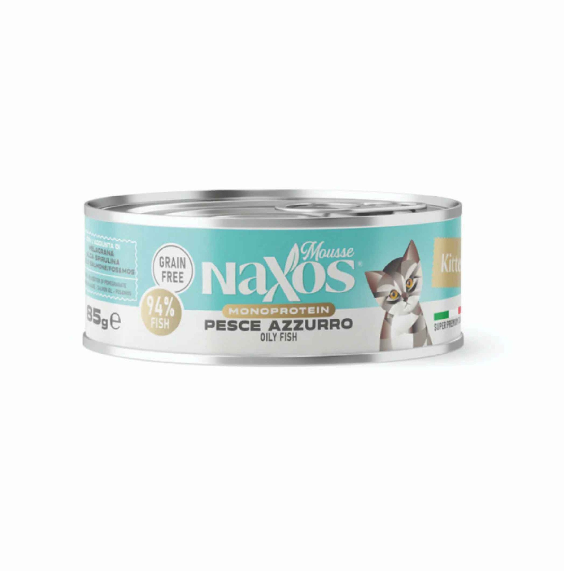 NAXOS Mono Cat Kitten Mousse Blue Fish 85 GR