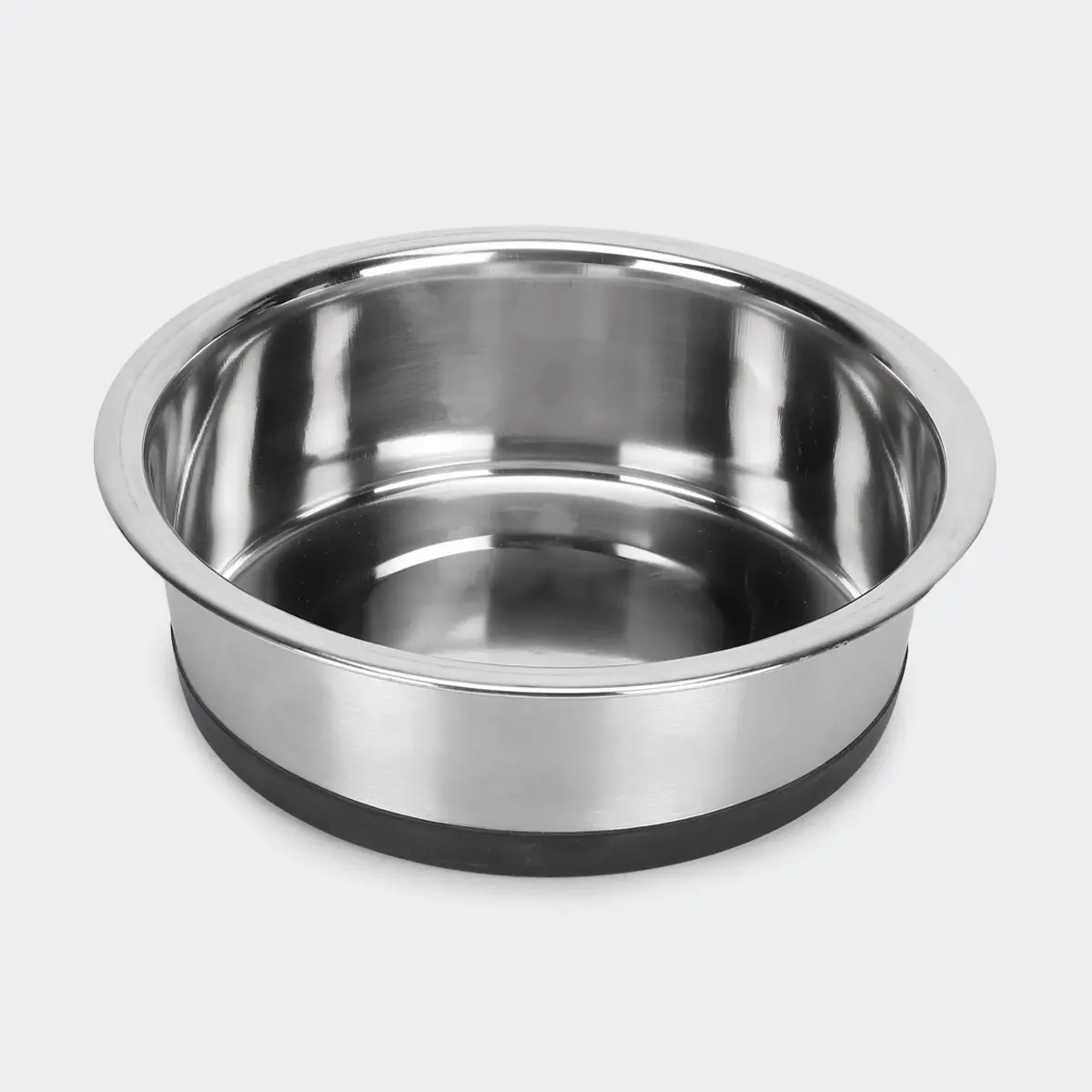 SS Deep Bowl with Silicone Bottom 26 CM