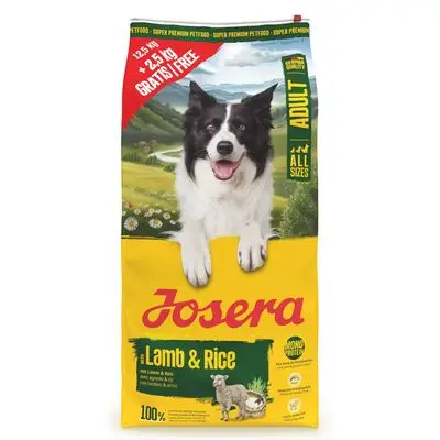 JOSERA LAMB & RICE PROMO 15 KG