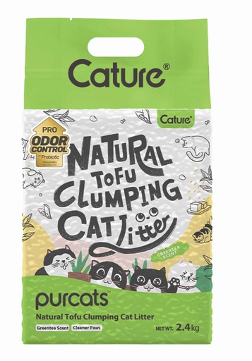 Cature Cat Litter 2.4 KG Tofu Green Tea Flavor