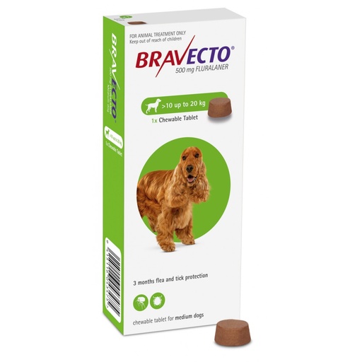 Bravecto Dog 10kg - 20kg 500mg